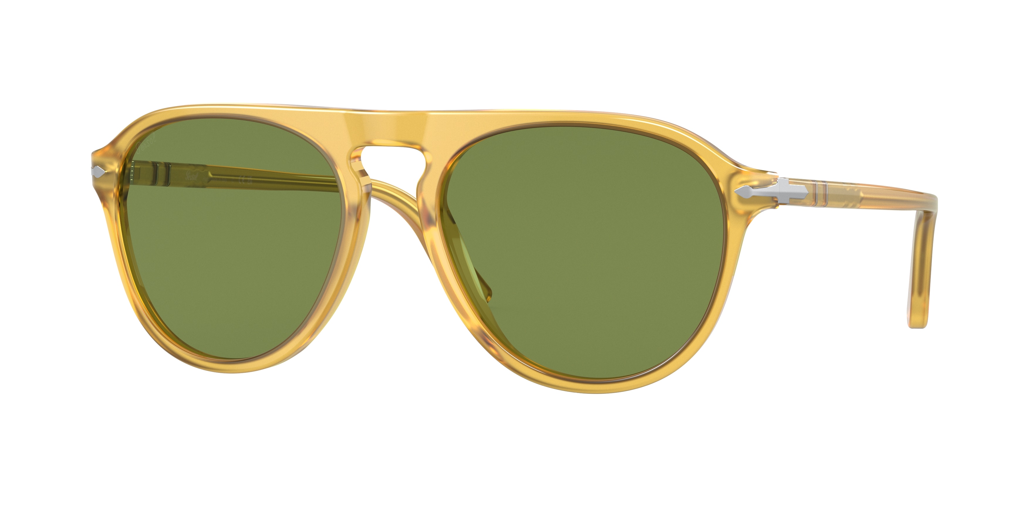 Persol Unisex PO3302S 204/4E Aurinkolasit Asetaatti Keltainen Vihreä LentäJä Normaali-image